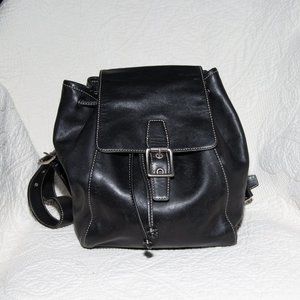 COACH Vintage 9569 Black Leather Backpack